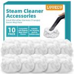 LOVECO Triangle Microfiber Bonnets for Steam Cleaners