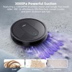 MONSGA Powerful 3000Pa Robot Vacuum Cleaner