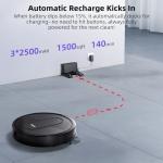MONSGA Powerful 3000Pa Robot Vacuum Cleaner