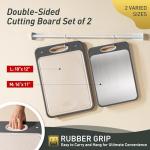 Stainless Steel Cutting Board Set - 2 Pack