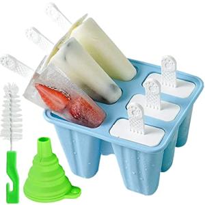 Silicone Popsicle Molds – 6 Pack, BPA Free