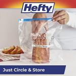 Hefty Slider Gallon Freezer Bags, 25 Count
