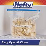 Hefty Slider Gallon Freezer Bags, 25 Count
