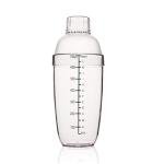 Plastic Cocktail Shaker and Drink Mixer Cup