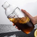 Plastic Cocktail Shaker and Drink Mixer Cup