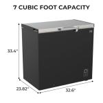 Kenmore 7CuFt Locking Chest Freezer - Black/Silver