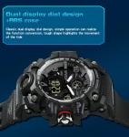 Gosasa Large Face Digital Analog Watch - Black White