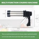 Churro Maker with Discs, Nozzles, and Accessories