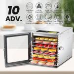 8-Tray Food Dehydrator for Meat and Snacks