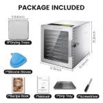 8-Tray Food Dehydrator for Meat and Snacks