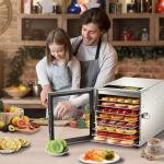 8-Tray Food Dehydrator for Meat and Snacks