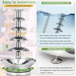 5-Tier Stainless Steel Chocolate Fountain Machine