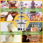5-Tier Stainless Steel Chocolate Fountain Machine
