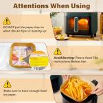 125 Pcs 8-Inch Disposable Air Fryer Liners