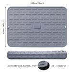 Silicone Dish Drying Mat Set - 15" x 10