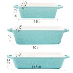 Okllen Ceramic Casserole Dish Set with Handles
