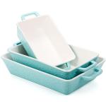 Okllen Ceramic Casserole Dish Set with Handles