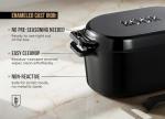 KooK Enameled Cast Iron Dutch Oven for Bread