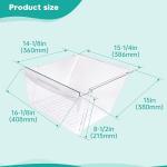 HECASA Crisper Pan Drawer for Frigidaire Refrigerators