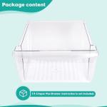 HECASA Crisper Pan Drawer for Frigidaire Refrigerators
