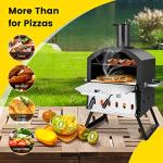 Giantex 2-Layer Wood Fired Outdoor Pizza Oven