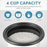 Aroma Mini Rice Cooker, 2-Cup Capacity, Milk Tea