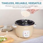 Aroma Mini Rice Cooker, 2-Cup Capacity, Milk Tea