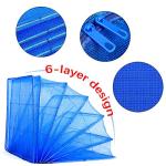Foldable 6-Layer Drying Rack Net with Zippers