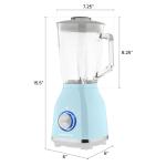 OVENTE 550W Countertop Blender with 50 Oz Jar