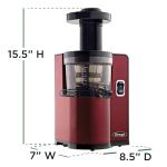 Omega Cold Press Vertical Juicer - Quiet and Compact