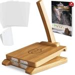 Large Acacia Wood Tortilla Press with Accessories