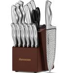15-Piece Astercook Kitchen Knife Set with Block