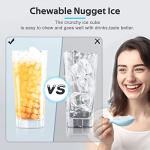 Countertop Nugget Ice Maker with Self-Cleaning