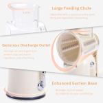Energevity Manual Cheese Grater with 5 Blades