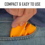 Smith's 2-Step Portable Knife Sharpener - Yellow