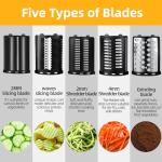 5-in-1 Electric Vegetable Slicer and Cheese Grater