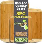 Organic Bamboo Cutting Board Set of 3
