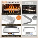 Stainless Steel Baking Sheet Set - 3 Sizes