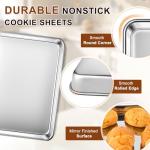 Stainless Steel Baking Sheet Set - 3 Sizes