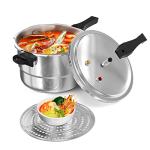 WantJoin 6Qt Aluminum Pressure Cooker with Canner Rack