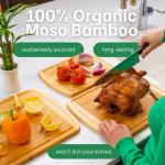 Organic Bamboo Cutting Board Set of 3