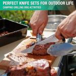 Mossy Oak 6-Piece Chef Knife Set with Roll Bag