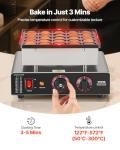 VEVOR Mini Pancake Maker with Temp & Time Control