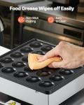 VEVOR Mini Pancake Maker with Temp & Time Control