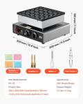 VEVOR Mini Pancake Maker with Temp & Time Control
