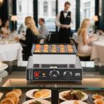 VEVOR Mini Pancake Maker with Temp & Time Control