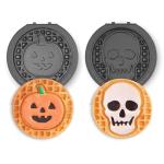 DASH Mini Waffle Maker Skull & Jack-O-Lantern Plates