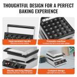 VEVOR Mini Dutch Pancake Maker with Temperature Control