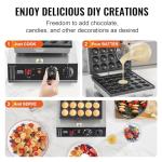VEVOR Mini Dutch Pancake Maker with Temperature Control