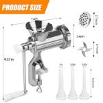 Manual Meat Grinder for Home Sausage and Burgers